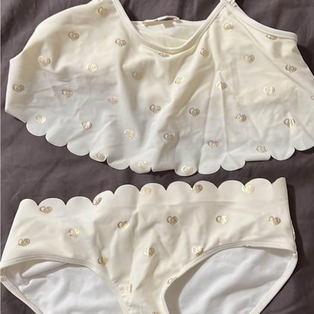 Chloe Cream and Gold Bikini Set